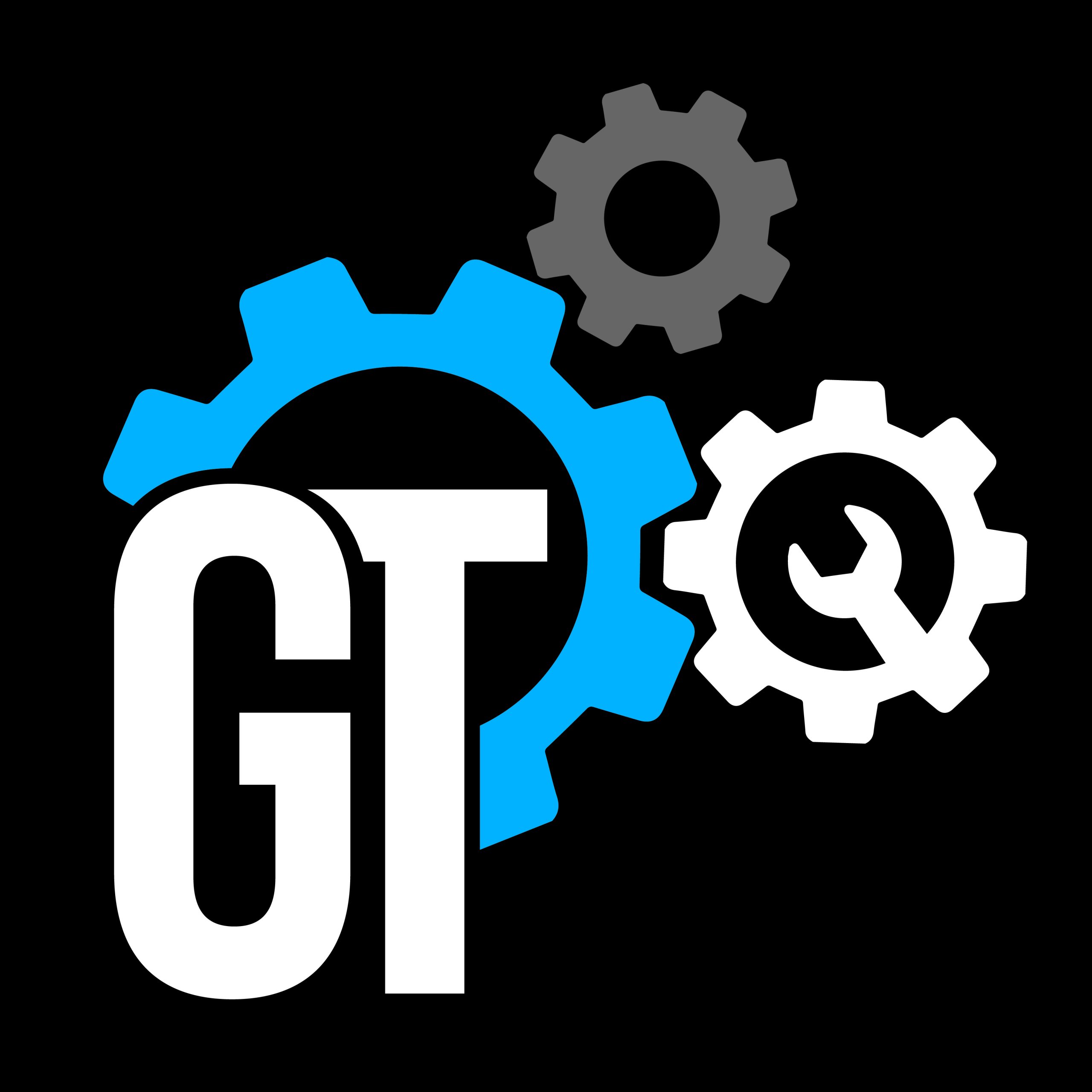 Grazie-Techniek - Logo - Icoon - Kleur - Zwarte achtergrond